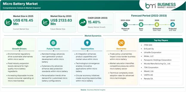 Micro Battery Market Strategic Framework