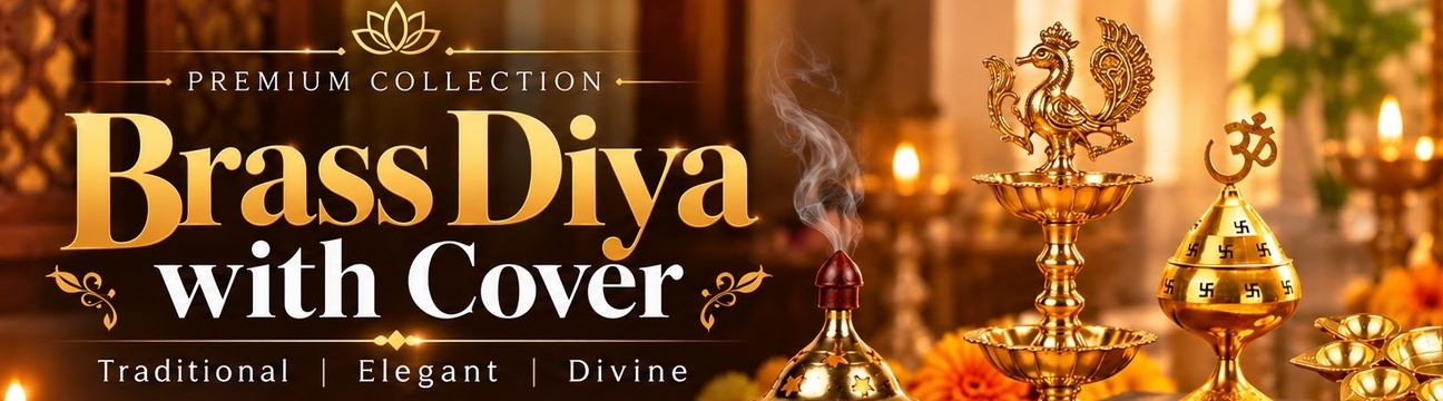Brass Diya With Cover